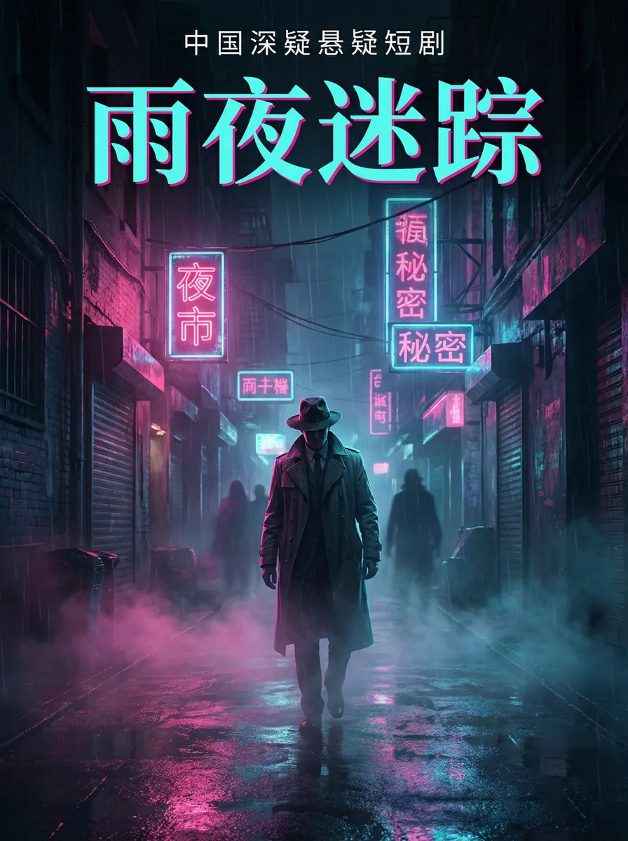 闲妻邪夫 悬疑追踪短剧 - 雨夜迷踪海报